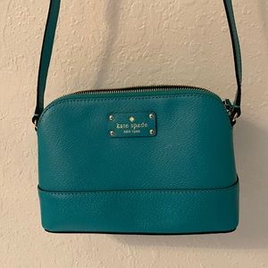 Teal Kate Spade crossbody purse